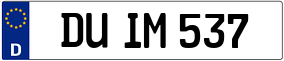 Truck License Plate